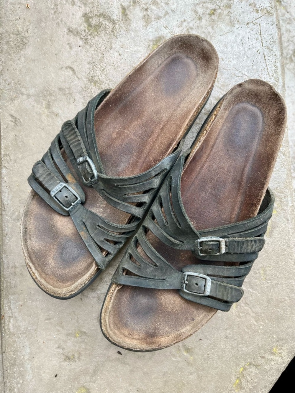 Black Birkenstock Granada Slides Sandals 8.5